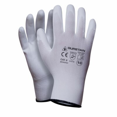 Guretan Set A weiß Arbeitshandschuhe, Größe 7