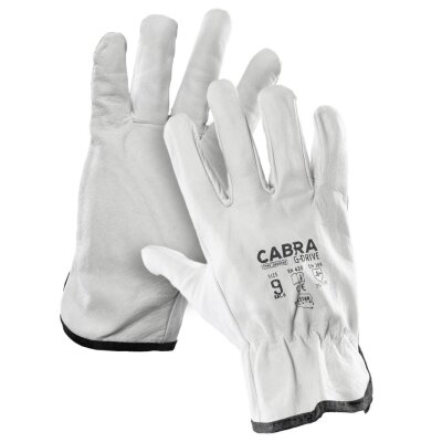 Cabra G-Drive Leder Arbeitshandschuhe, Größe 8